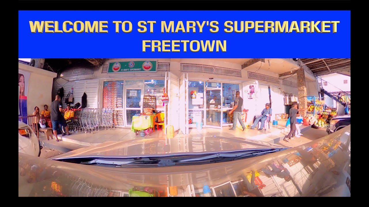 DRIVE FROM REGENT TO ST MARY'S SUPERMARKET, FREETOWN SIERRA LEONE JANUARY 2023