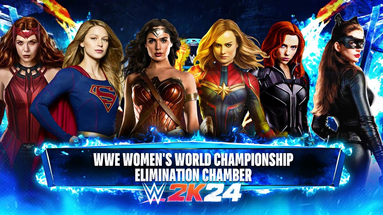Marvel vs. DC Women's | Elimination Chamber Match - WWE 2K24