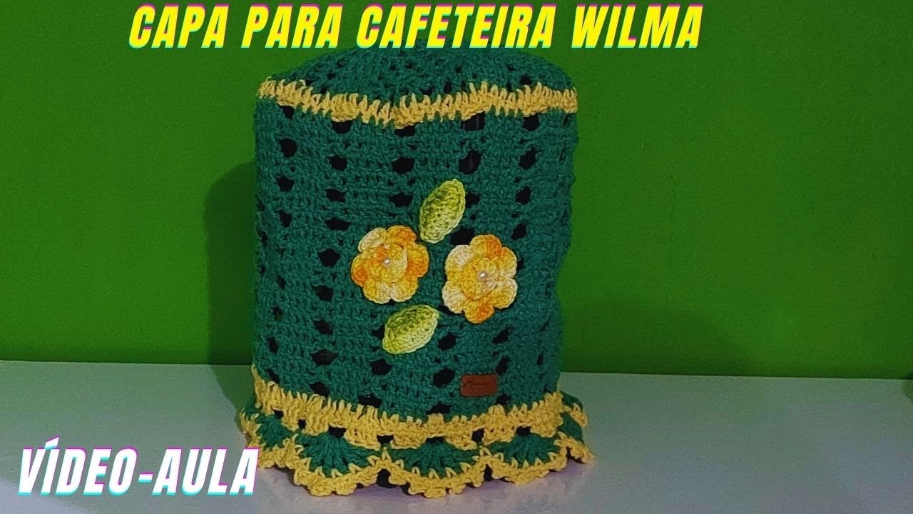 CAPA PARA CAFETEIRA DE CROCHÊ / Capa para cafeteira de crochê Wilma