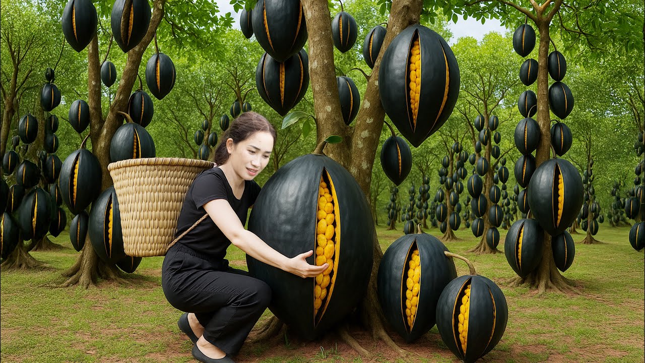 Harvesting +1000KG Rare Giant Wild Mangoes | Blending a Shocking Smoothie That Sold Out Instantly