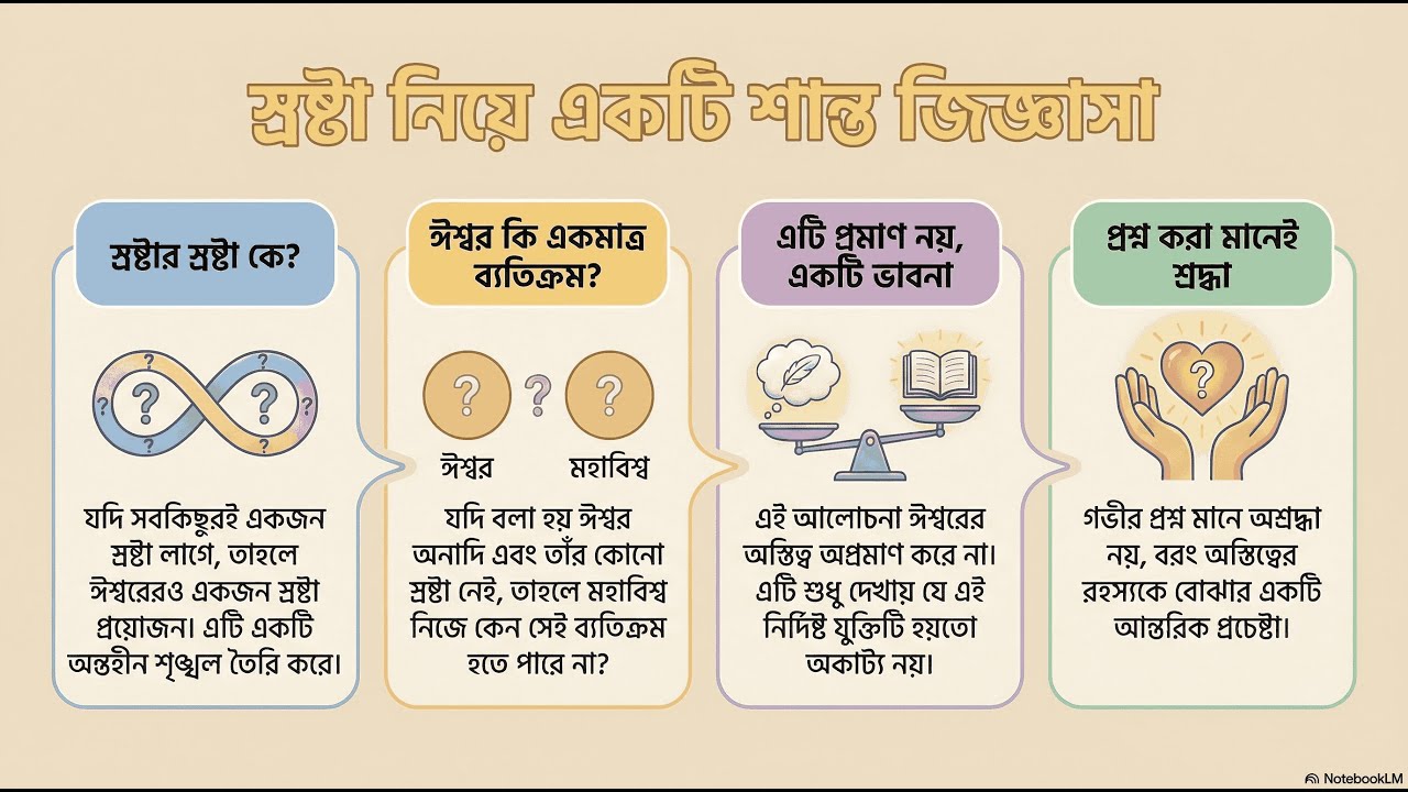 সব কিছুর কি একজন স্রষ্টা দরকার?