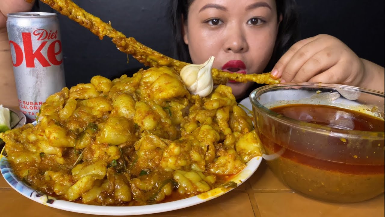1 KG MUTTON FAT CURRY & RICE EATING | SPICY MUTTON CURRY MUKBANG | BIG BITES | FOOD EATING SHOW