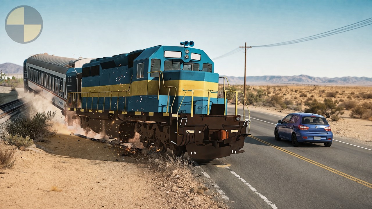 Trains and Car Сrashes #4 😱 BeamNG.Drive