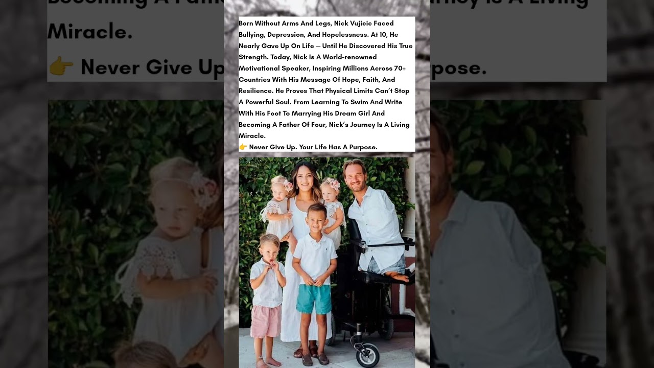 He Wanted to Die&hellip; Now He Inspires Millions 🌍 | Nick Vujicic&rsquo;s Real-Life Story