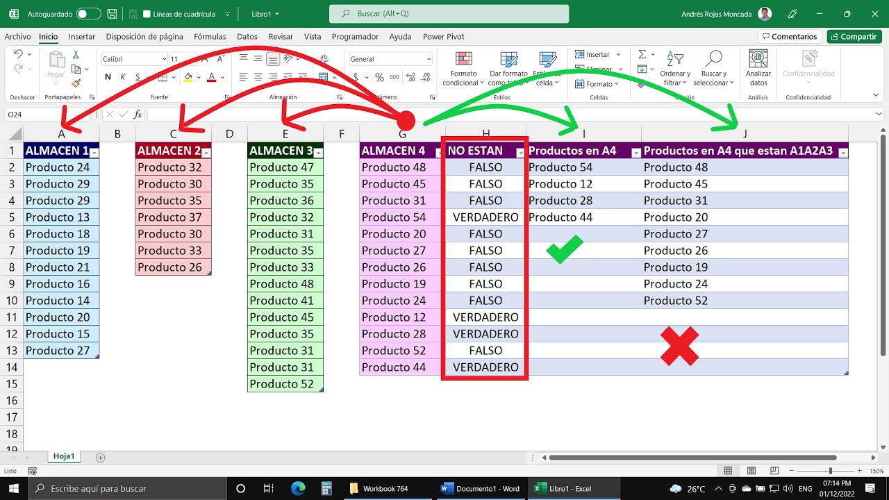 Cómo Comparar una Lista contra muchas Listas en Excel ¡Reto Aceptado!