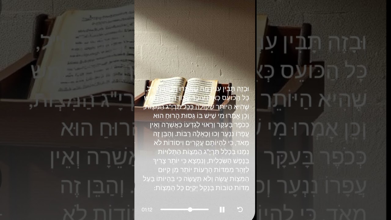 מוסר מתוך הספר שערי קדושה