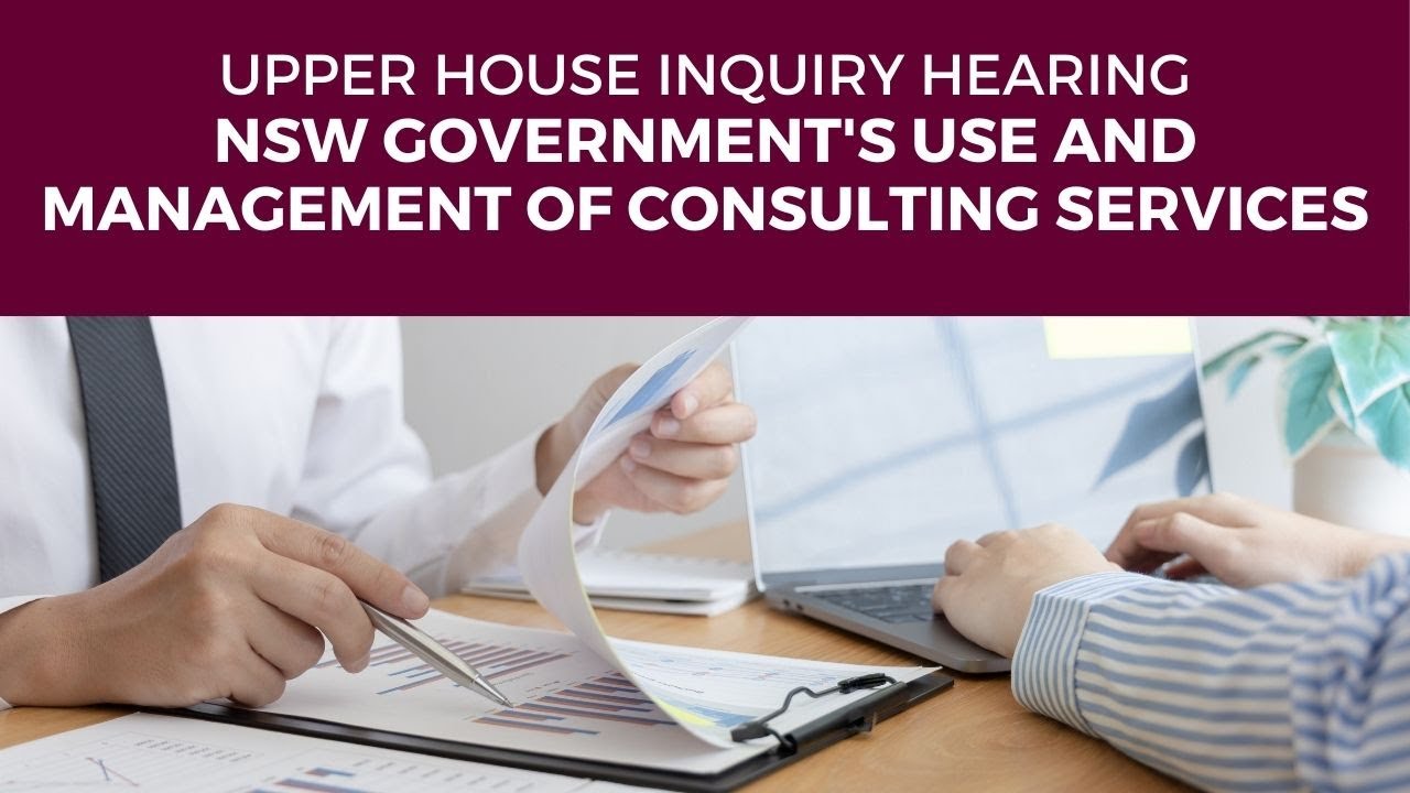 Public hearing - PAWC - NSW Government's use and management of consulting services - 30 June 2023