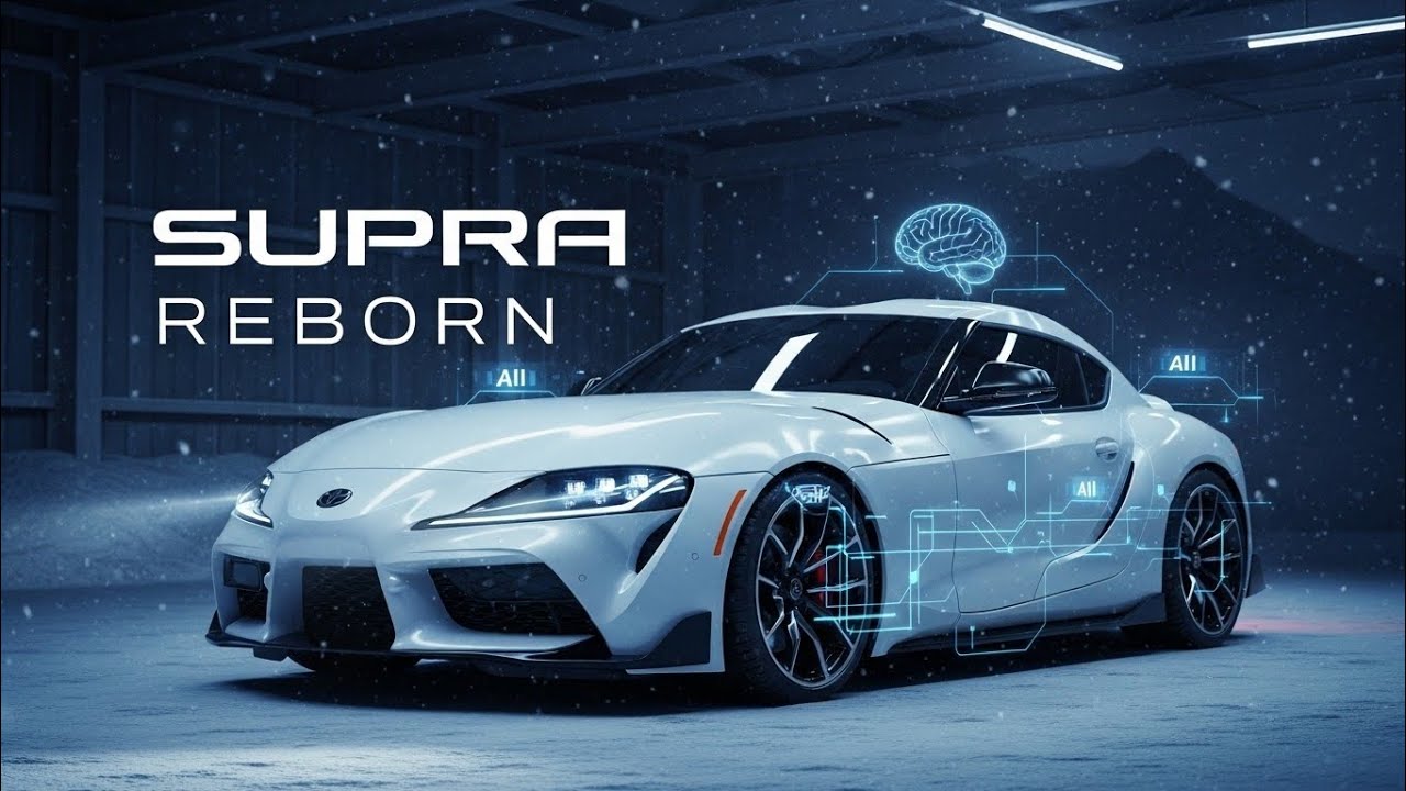 Rebuilt the Toyota Supra MK4 for the Future (AI + Snowy Garage)