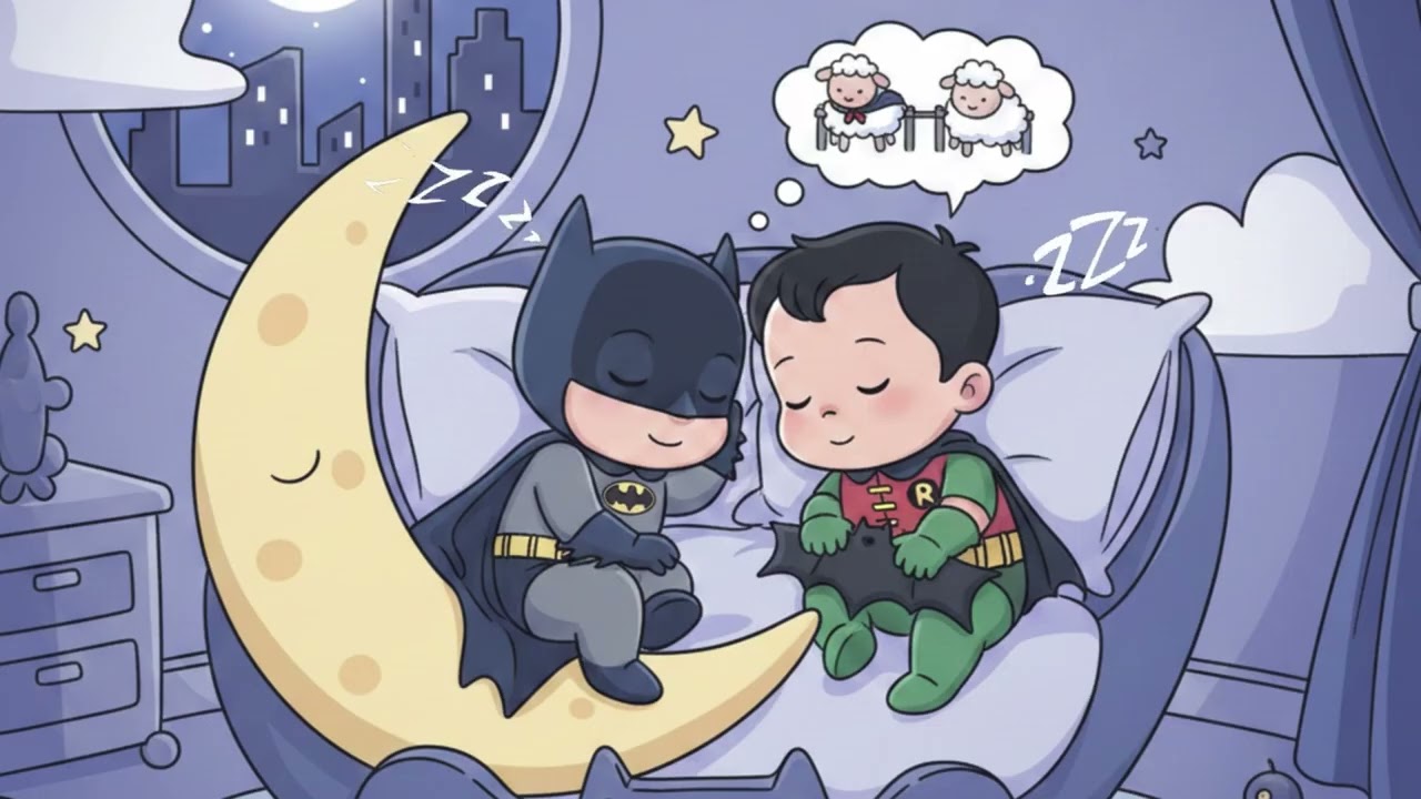 Classical Music, Mozart & Beethoven Style, Batman & Robin Inspired, Relaxing Sleep Music for Kids