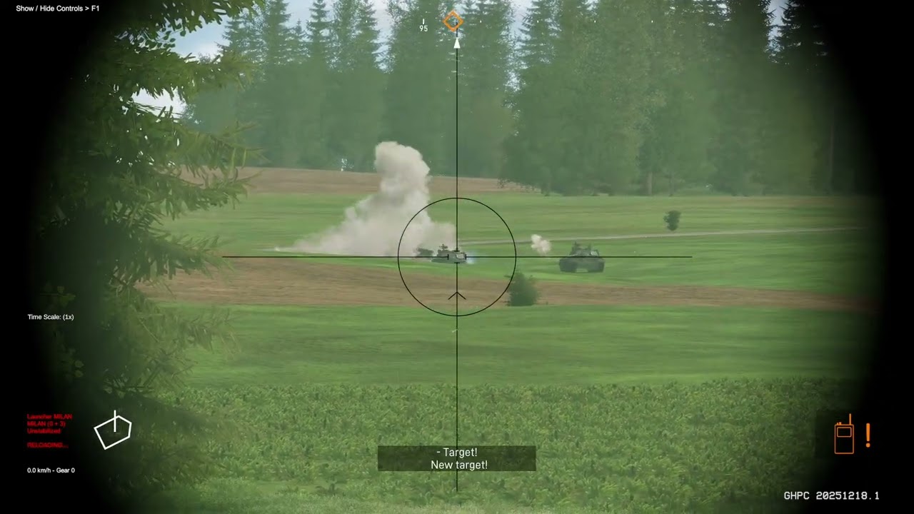 GHPC - Marder hits 3 T-55s with ATGMs