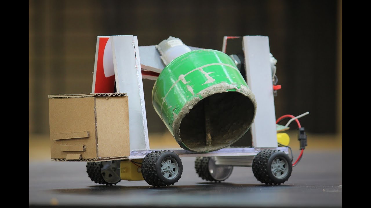 How To Make a cement Mixer - Remote control cement Mixer