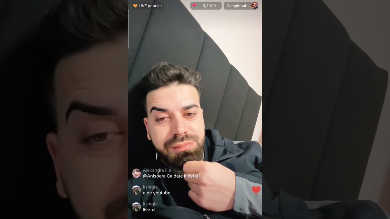 Alexandru - ne spune ca a fost blocat de Diana pe Tiktok aseara:))) intra si Iolanda in joc!