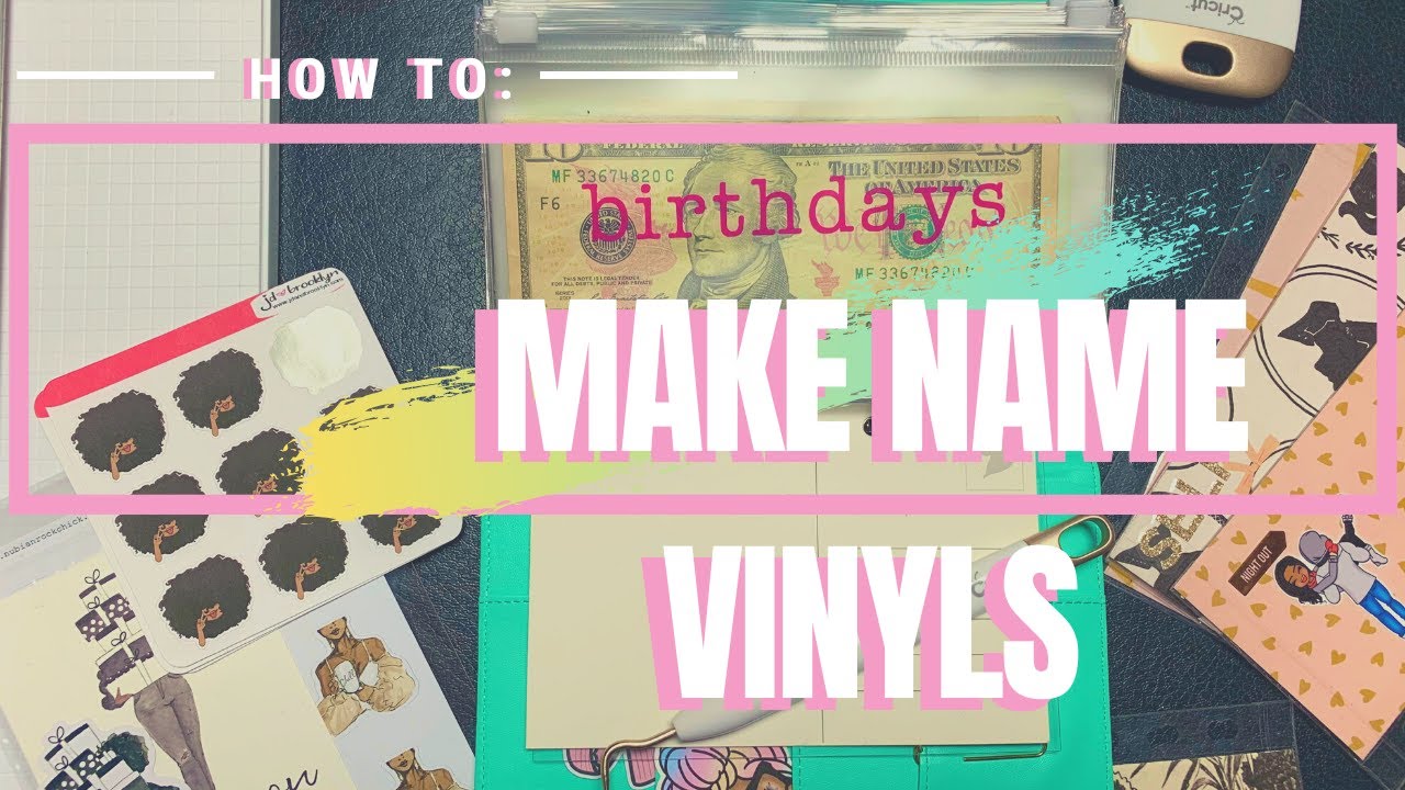 ✨ MAKE VINYL NAMES FOR CASH ENVELOPES EASY using CRICUT!! 💖