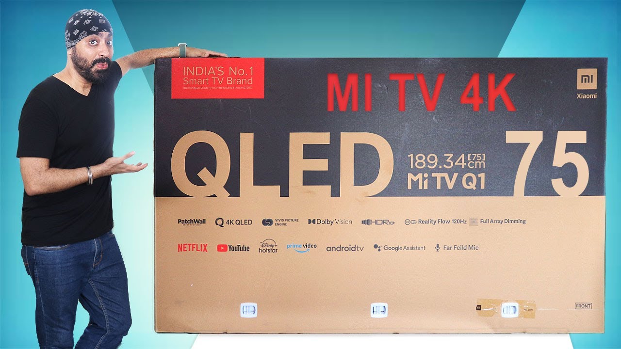 Mi QLED TV 75 - 120Hz Refresh Rate - Unboxing and Impressions - TRULY FLAGSHIP 🔥