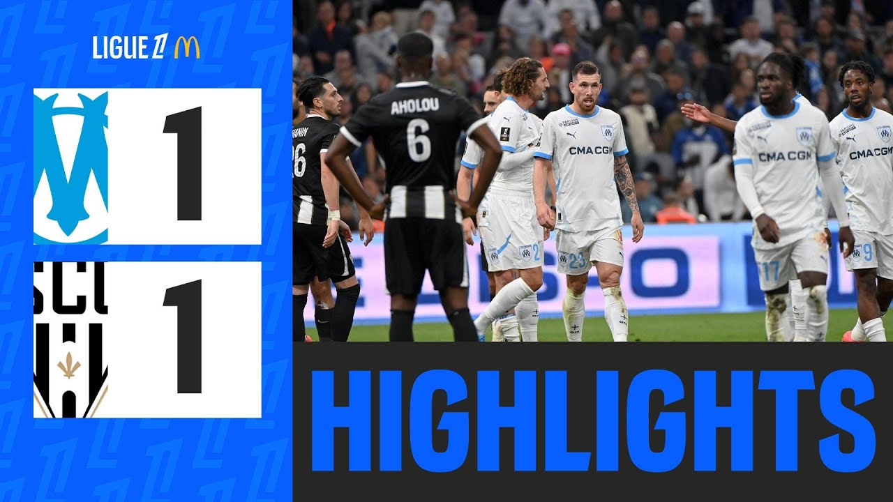 OLYMPIQUE DE MARSEILLE - ANGERS SCO (1-1) - 7&egrave;me journ&eacute;e - Ligue 1 McDonald's 24/25