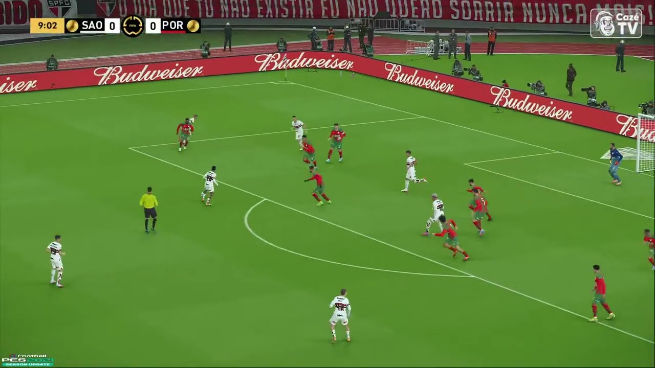 SÃO PAULO X PORTUGUESA -AO VIVO COM IMAGEM - GAMEPLAY /PES 2021/ PLATAFORMA / PC