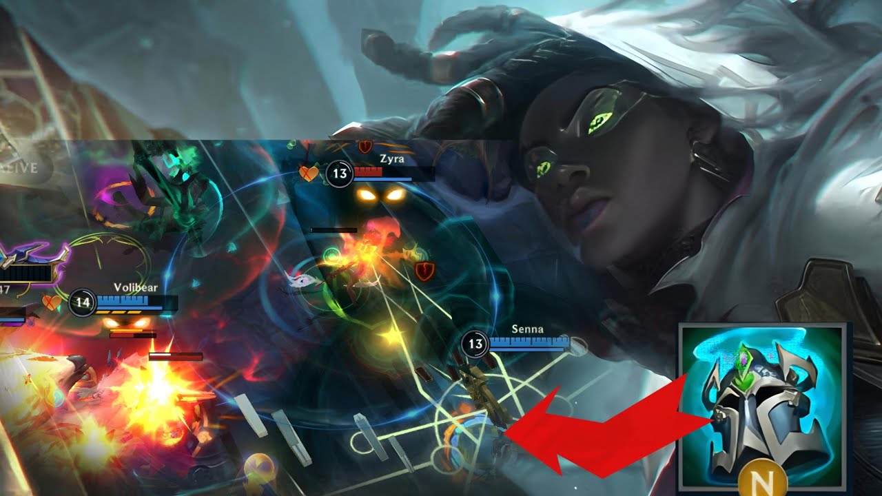 Wild Rift SENNA with the new item Knights vow is broken !!