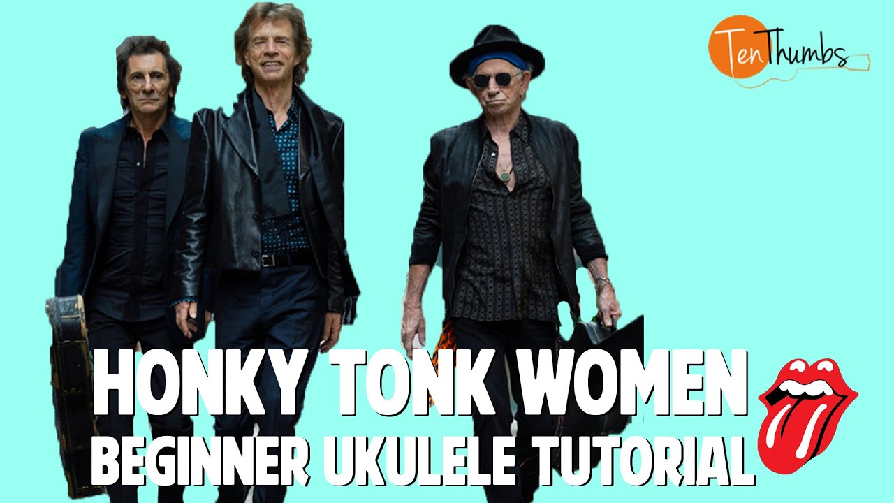Rolling Stones - Honky Tonk Women - Beginner Ukulele Tutorial