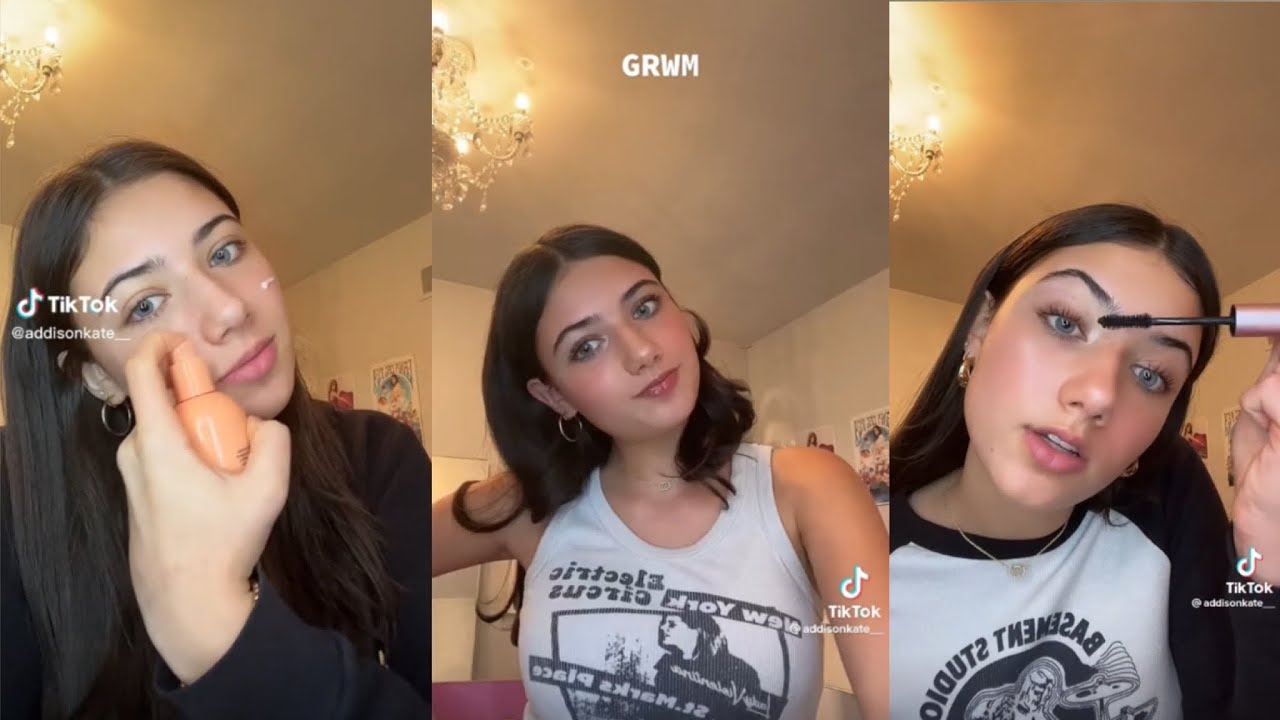 GRWM Addison Kate tiktok compilation