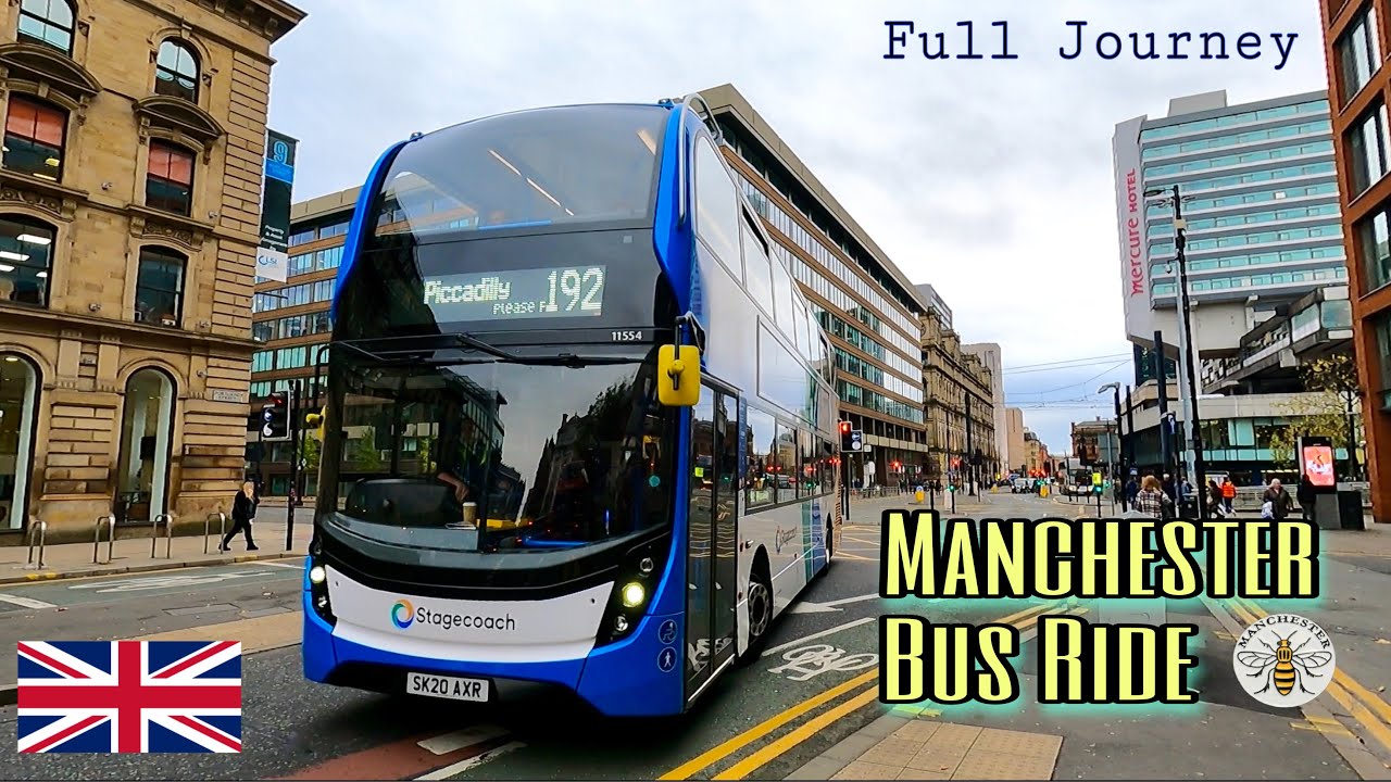 Manchester Bus Ride 🇬🇧 Route 192 - Piccadilly / Paton Street to Hazel Grove Via Stockport