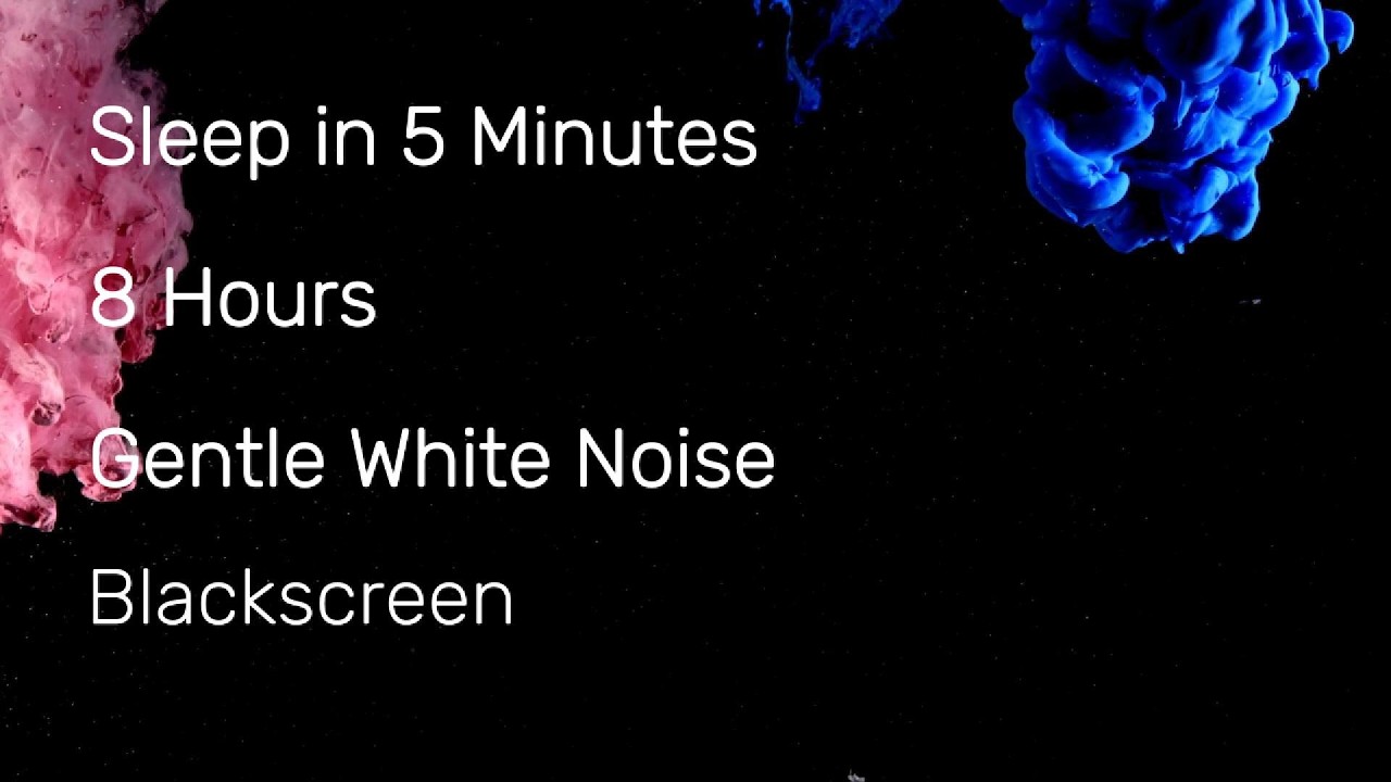 SLEEP IN 5 MINUTES - 8 Hours Cozy White Noise | Instant Sleep Black Screen