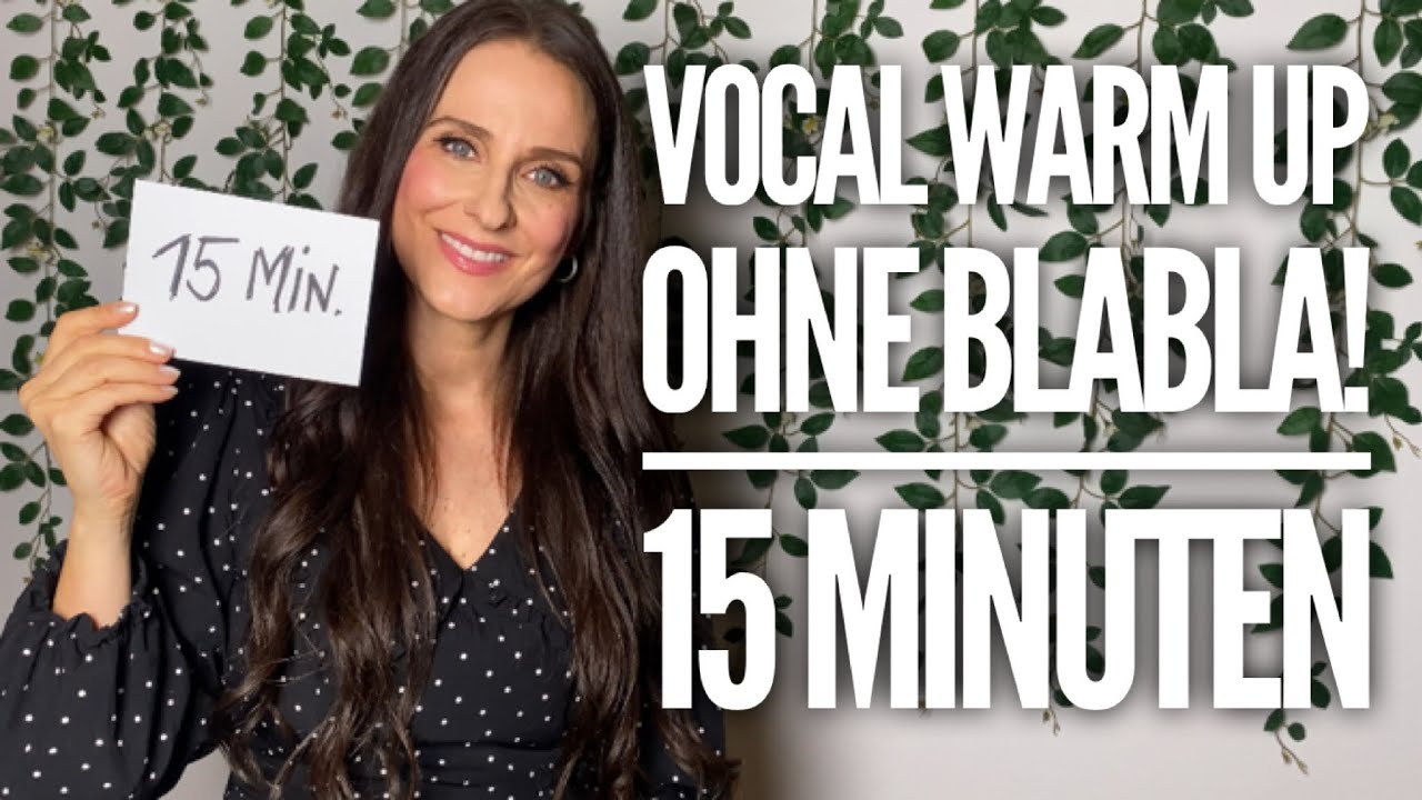 Einsingen für Pop-Gesang / Belting ohne Erklärungen dazwischen (Frauenstimme)