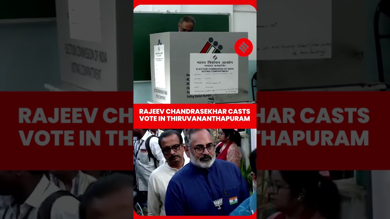 Rajeev Chandrasekhar Votes in High-Stakes Keralam Polls
