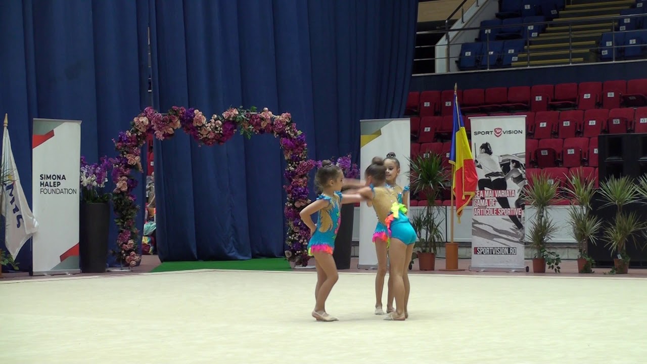 ACS Aly Gym Brasov 2 Level Young Gymnast Trio National Rhythmic Festival 2019