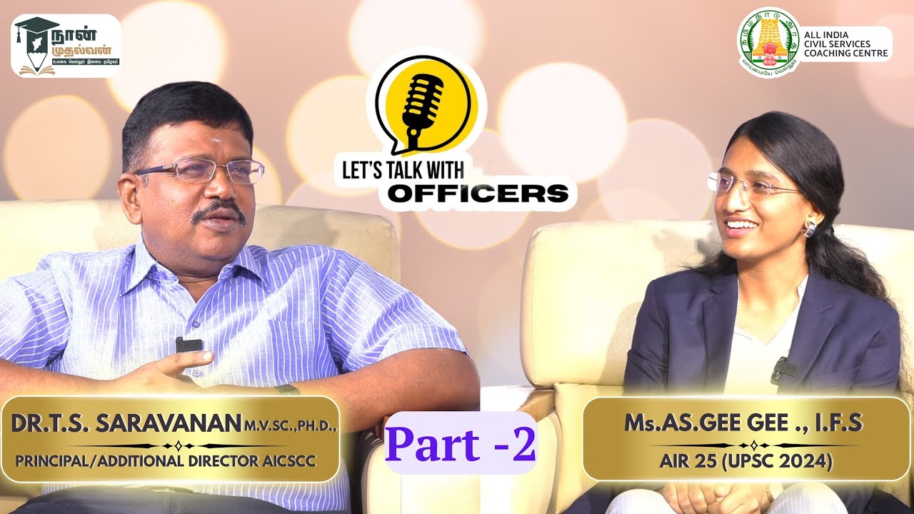 KAP 7 | MS. GEE GEE.AS., IFS (AIR 25) | Part 2 | TN Topper Interviewed by Dr. Sankara Saravanan
