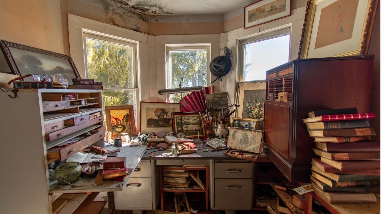 Million Dollar Paintings Left Behind In Famous Artists Abandoned Home