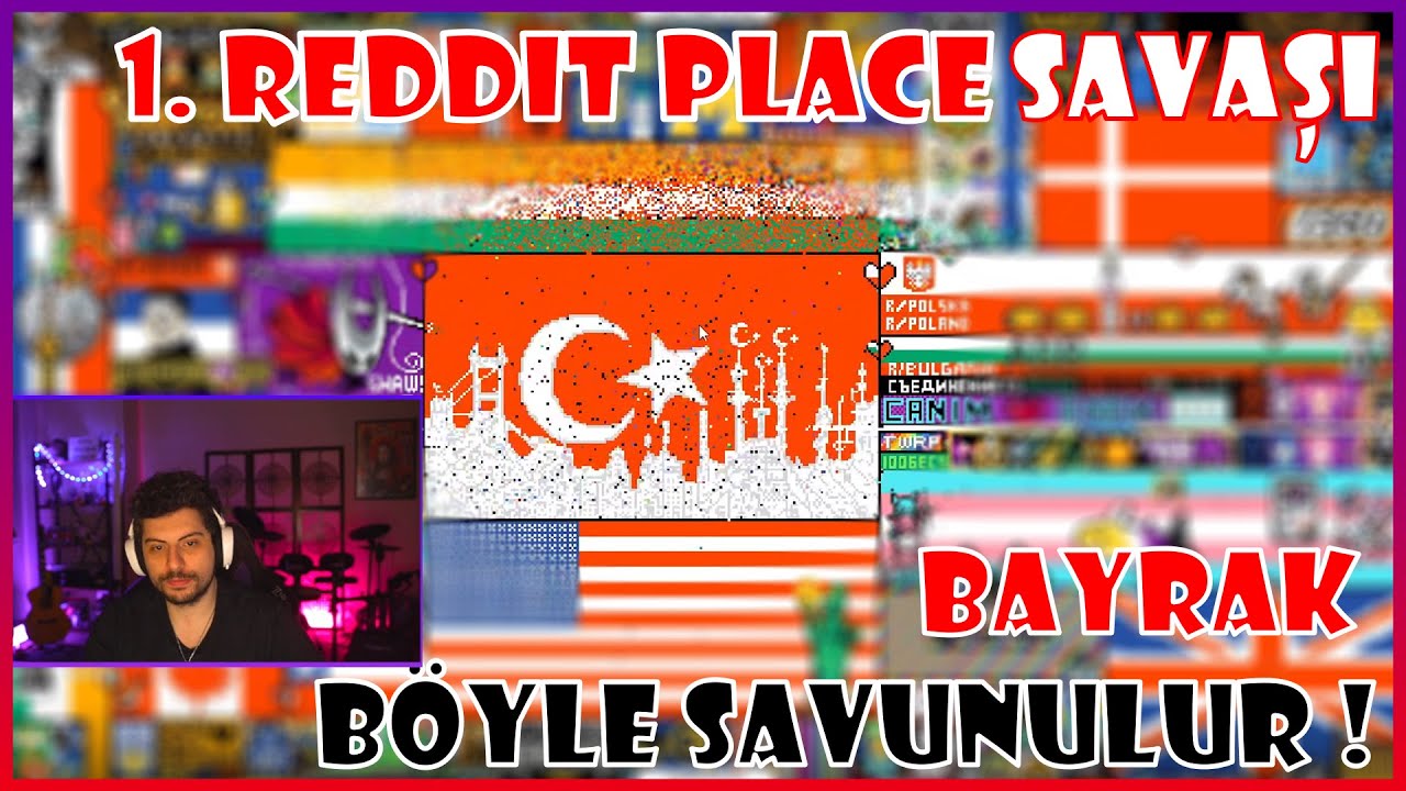 KİMSE TÜRK BAYRAĞINA DOKUNAMAZ ! | REDDIT PLACE SAVAŞI #1 | HYPE VE ELRAENN (KATMAN VE LİMON TAYFA)