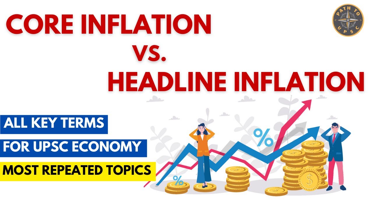 CORE INFLATION vs. HEADLINE INFLATION | DEFLATION/STAGFLATION | Complete Economy for UPSC #upsc #ias