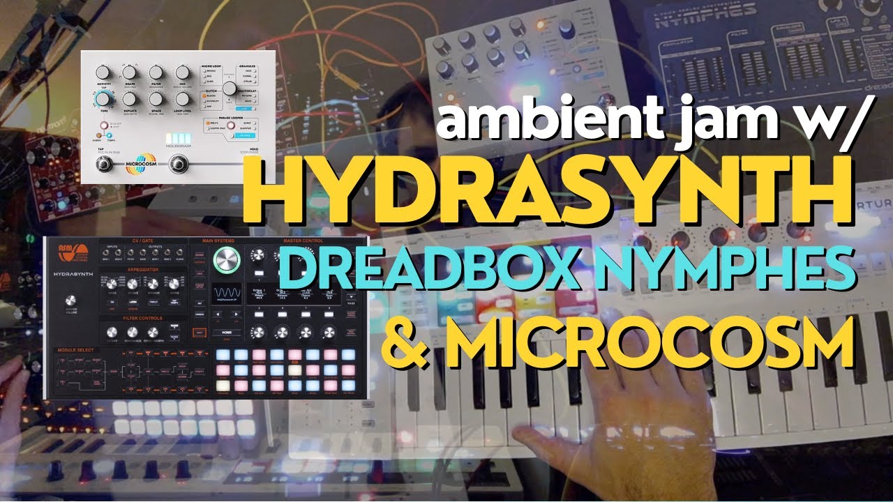 AMBIENT JAM - ASM Hydrasynth, Dreadbox Nymphes, Hologram Microcosm, Behringer Neutron, + Saxophone
