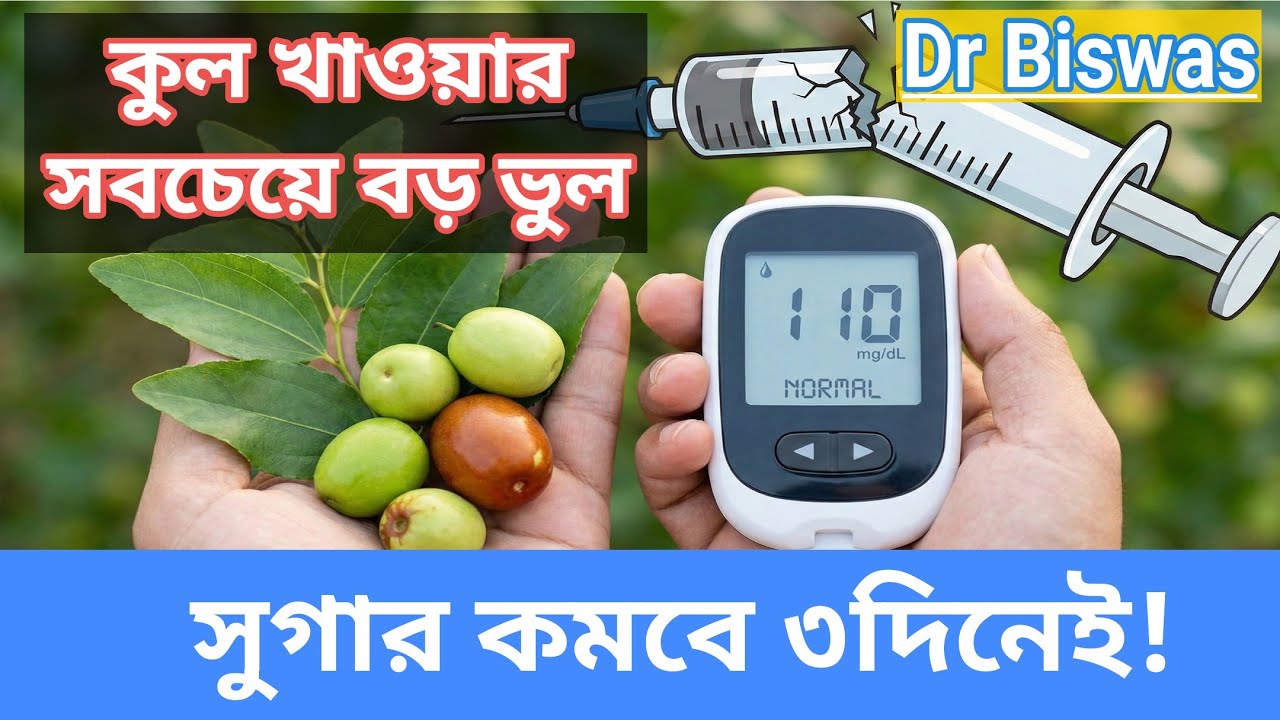 কুল খেলে সুগার বাড়ে নাকি কমে? ৯৯% ডায়াবেটিস রোগী এই মারাত্মক ভুলটি করেন ! Dr Biswas