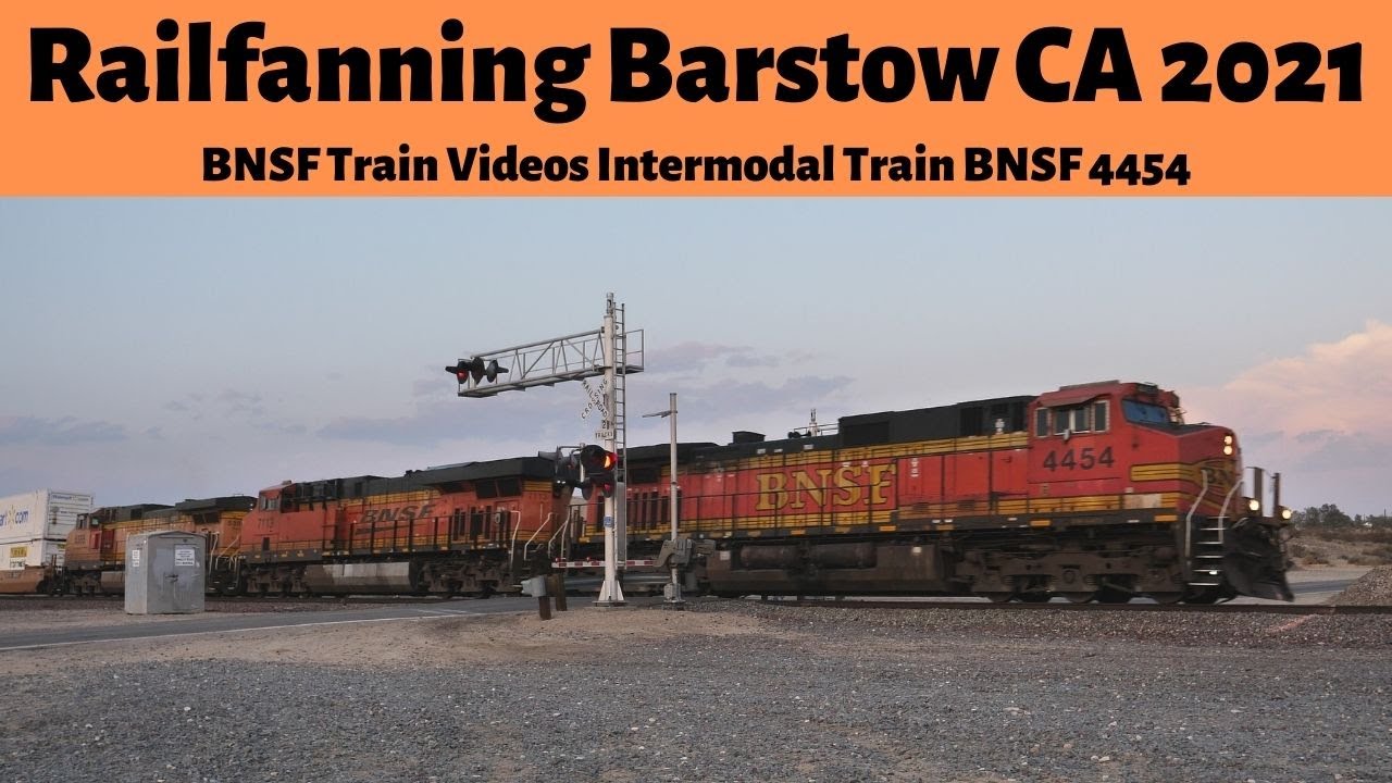 BNSF Train Videos Intermodal Train BNSF 4454