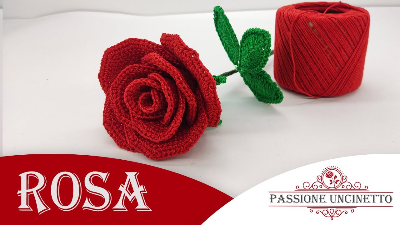 TUTORIAL: Rosa all'uncinetto 🌹
