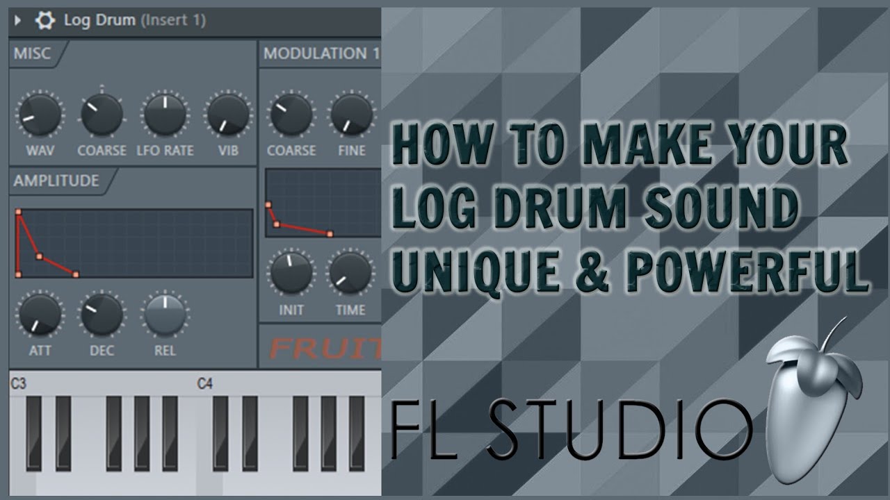 How to make your Log Drum POWERFUL and unique + Mixing - Amapiano LOG DRUM Tutorial | FL Studio