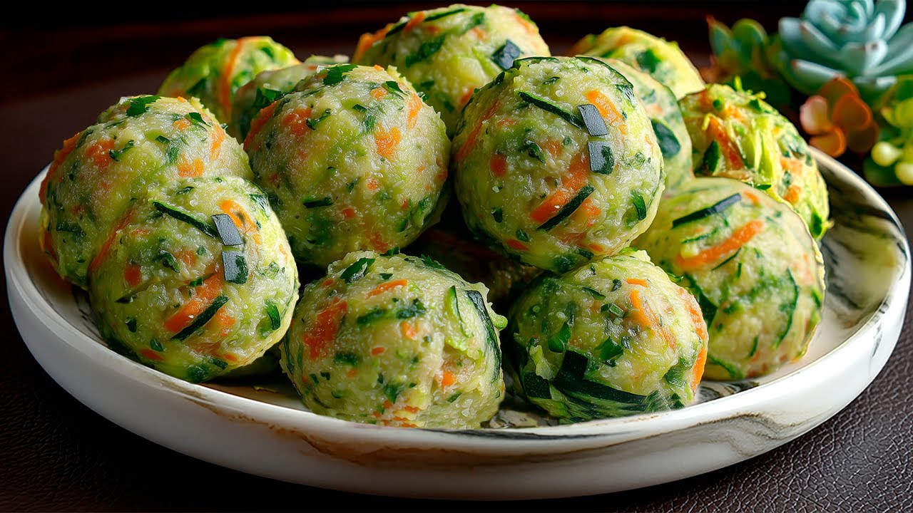 ✅ Diese Zucchini-Fleischbällchen machen Sie verrückt! Das beste Zucchini-Rezept ohne Fleisch!