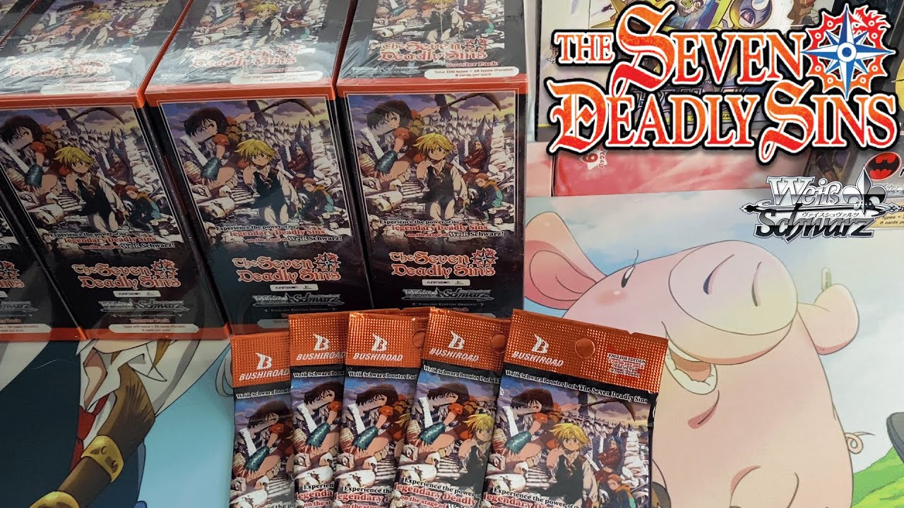 [Weiss Schwarz] Opening 4 Seven Deadly Sins Booster Boxes *Amazing Luck*