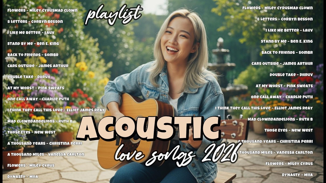 2026 Best Chill Acoustic Playlist🍂🎵| Newest English Love Song | Viral Spotify Song 2026|At My Worst