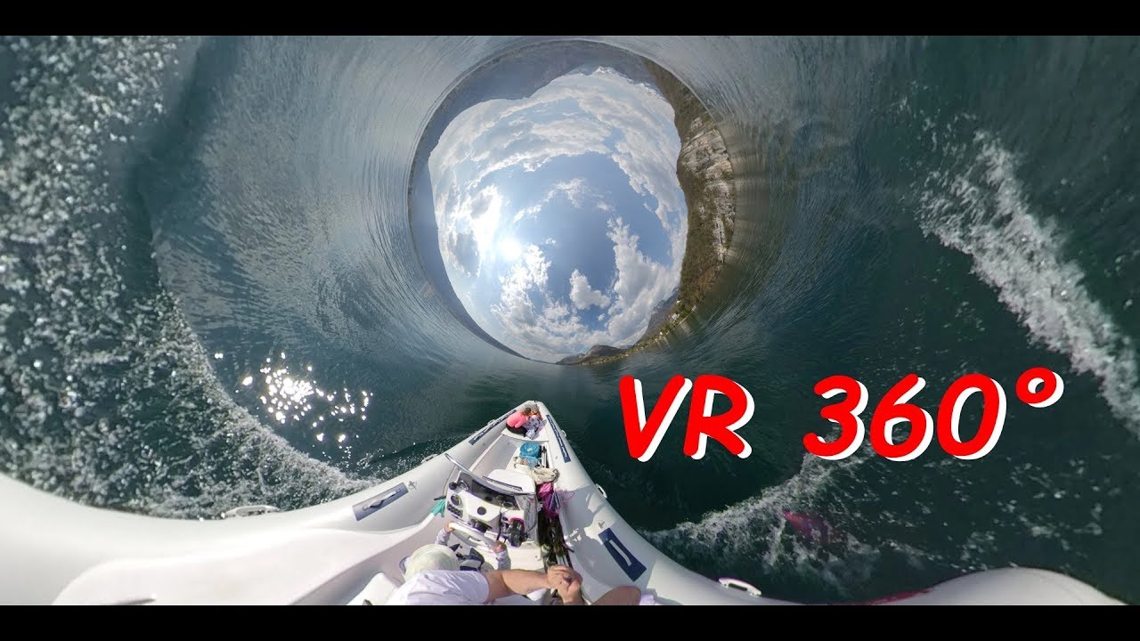 Le tour du lac d'Annecy (Fr) en bateau (en VR 360°, 5.7K)