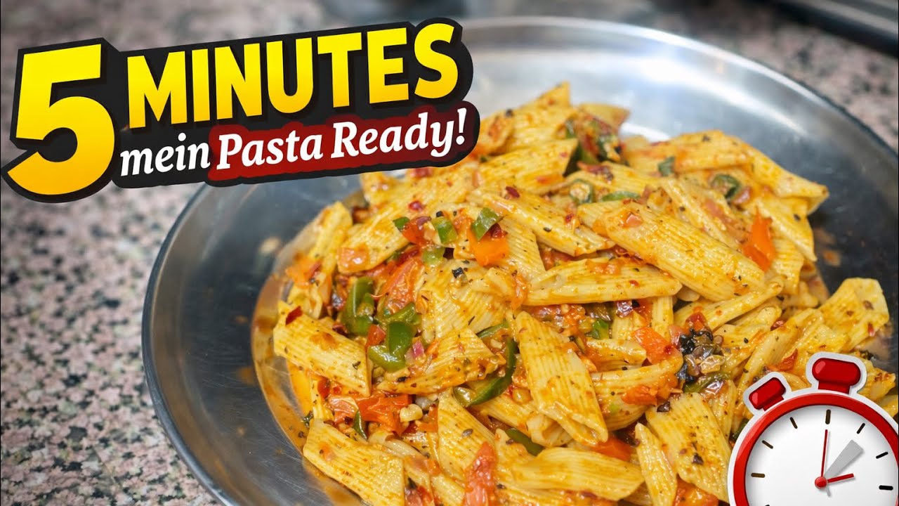 5 Minute Mein Tasty Veg Pasta | Easy & Quick Pasta Recipe