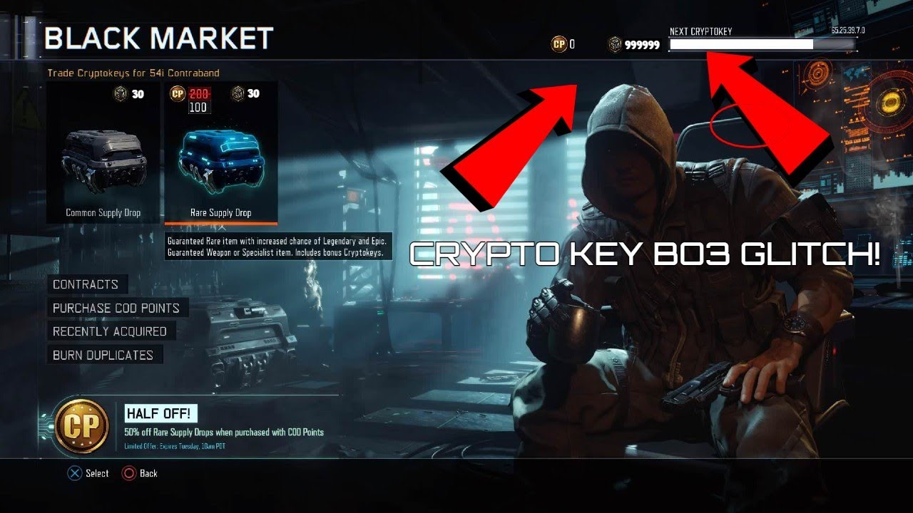 BO3 CRYPTO KEY GLITCH! GET UNLIMITED CRYPTO KEYS NOW! BO3 GLITCHES!