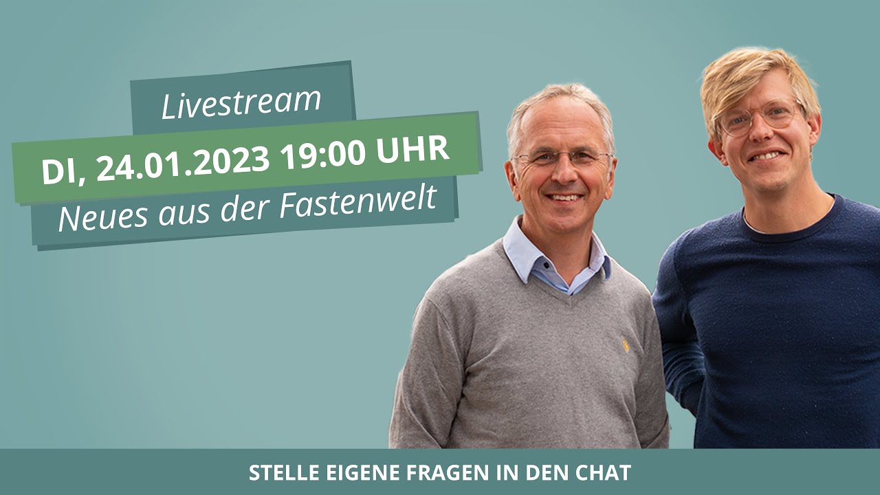 #1 Dein Gesundheits-Update - Livestream mit Prof. Michalsen und Dr. Gros