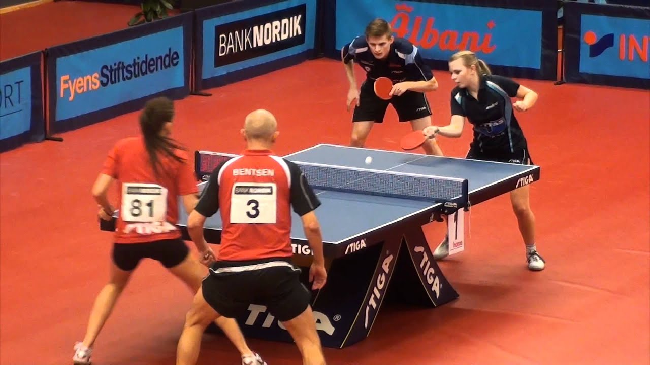 Danmarks mesterskaber i Bordtennis: Bentsen/Skov vs Hyrup/Agerholm