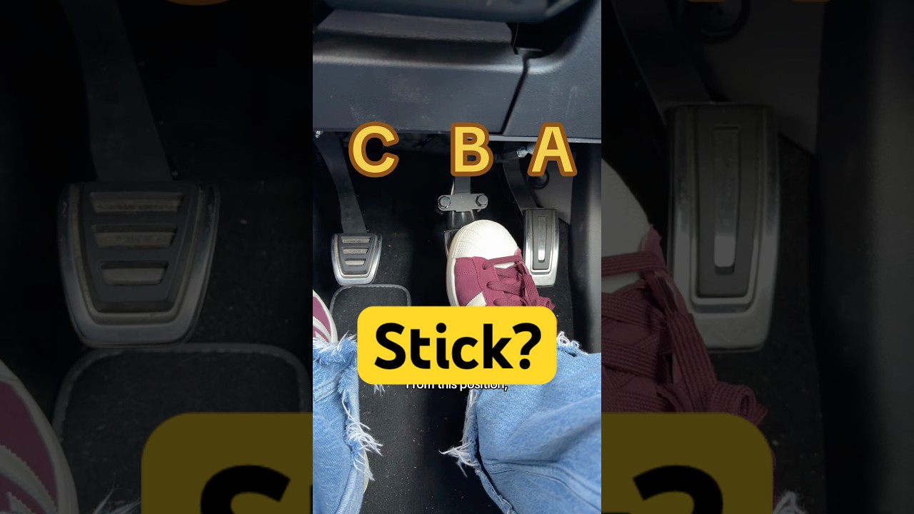 PEDALS IN A MANUAL CAR 