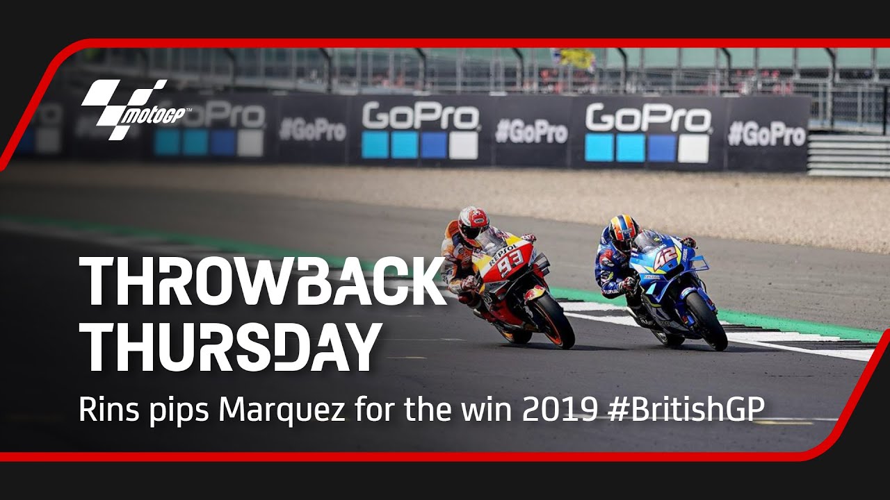 Rins pips Marquez for the win 2019 #BritishGP | Throwback Thursday