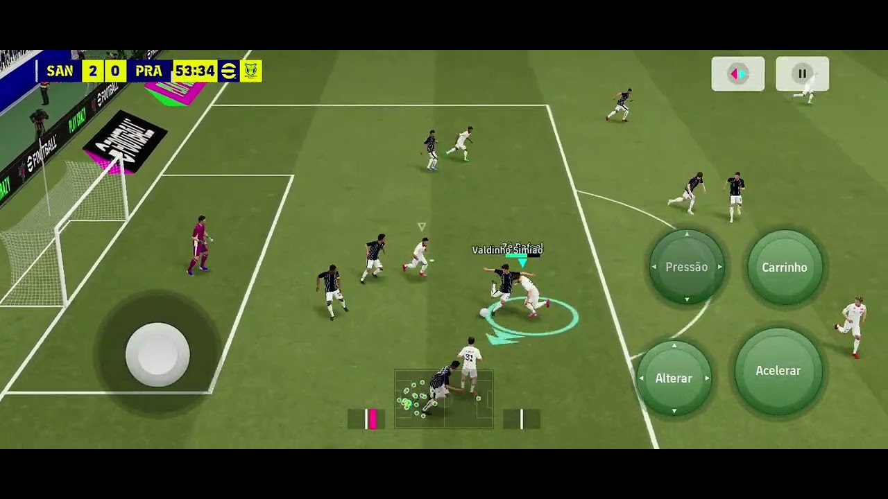 Jogando contra times do brasileirão com o santos(um dia eu jogo contra meu time)parte 1