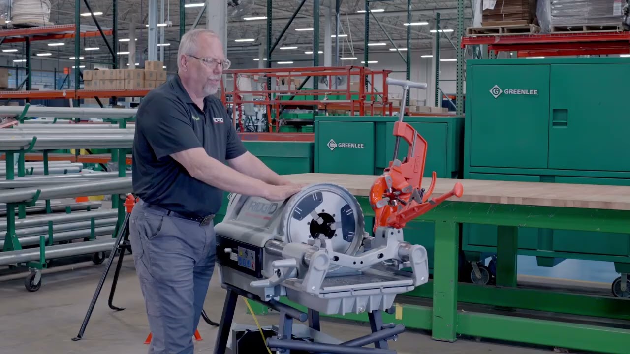 Проверка и подготовка резьбонарезного инструмента RIDGID 1224