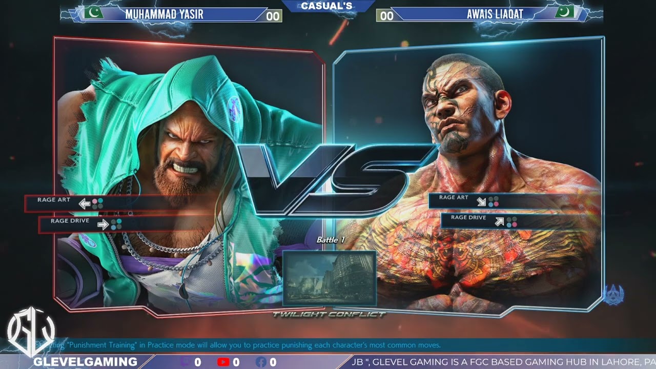 #TEKKEN™7 WITH 【Awais Liaqat | Yasir | Hfz Tanveer | Imran | Nadir 】| CASUAL'S | #glevelgaming